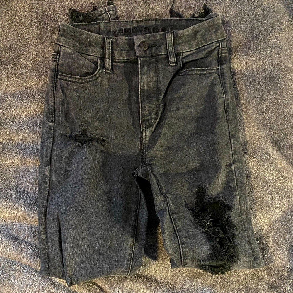 American Eagle black jeans SIZE: 0 regular
